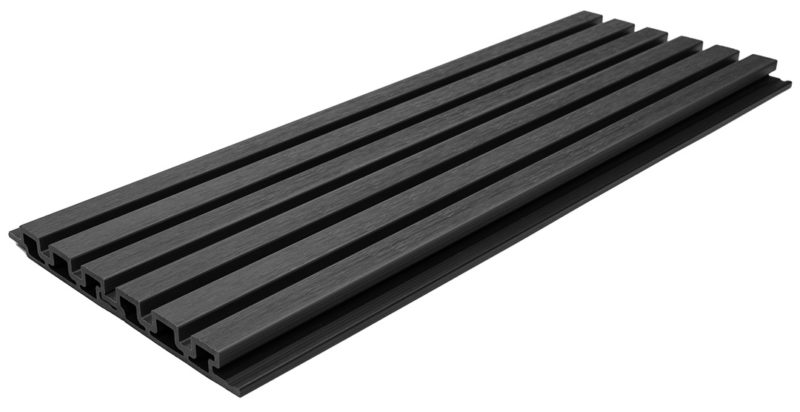 WPC PANEL 2ης ΓΕΝΙΑΣ ΜΕ 3D ΠΗΧΑΚΙΑ 25/147.5mm D.GREY 5570 - Image 3