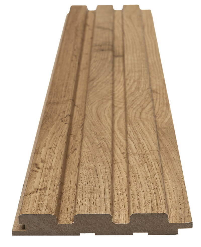 MDF PANEL ΜΕ 3D ΠΗΧΑΚΙΑ 508090 BEAT ST 16/119/2750mm PECAN - Image 2