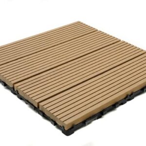 DECK-WPC ΠΛΑΚΑΚΙ ΔΑΠΕΔΟΥ 12mm 30Χ30 OAK NAT. 150