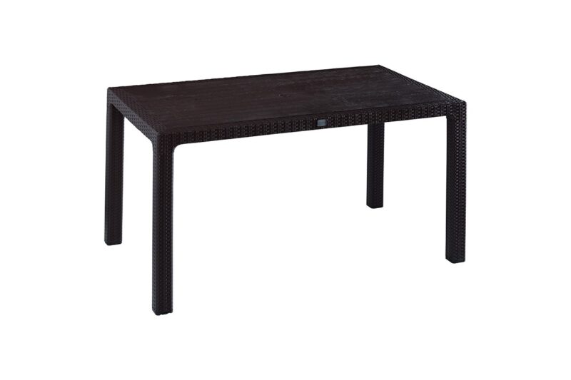Τραπέζι κήπου "Plore" με UV protection PP σε χρώμα καφέ 150x90x75